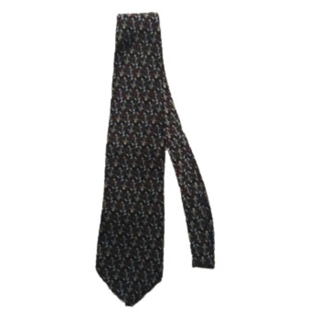 "Frogs" 100% Silk Tie - Hand Made Nature Tie ~Ties to Nature  Reds/Green